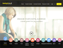 Tablet Screenshot of kontentcart.com